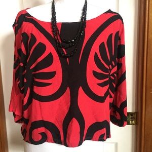 Pulelehua Cold-Shoulder Blouse